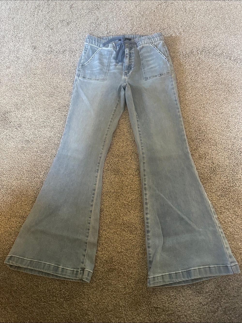High-Rise Light Blue Wide-Leg Women's Jeans